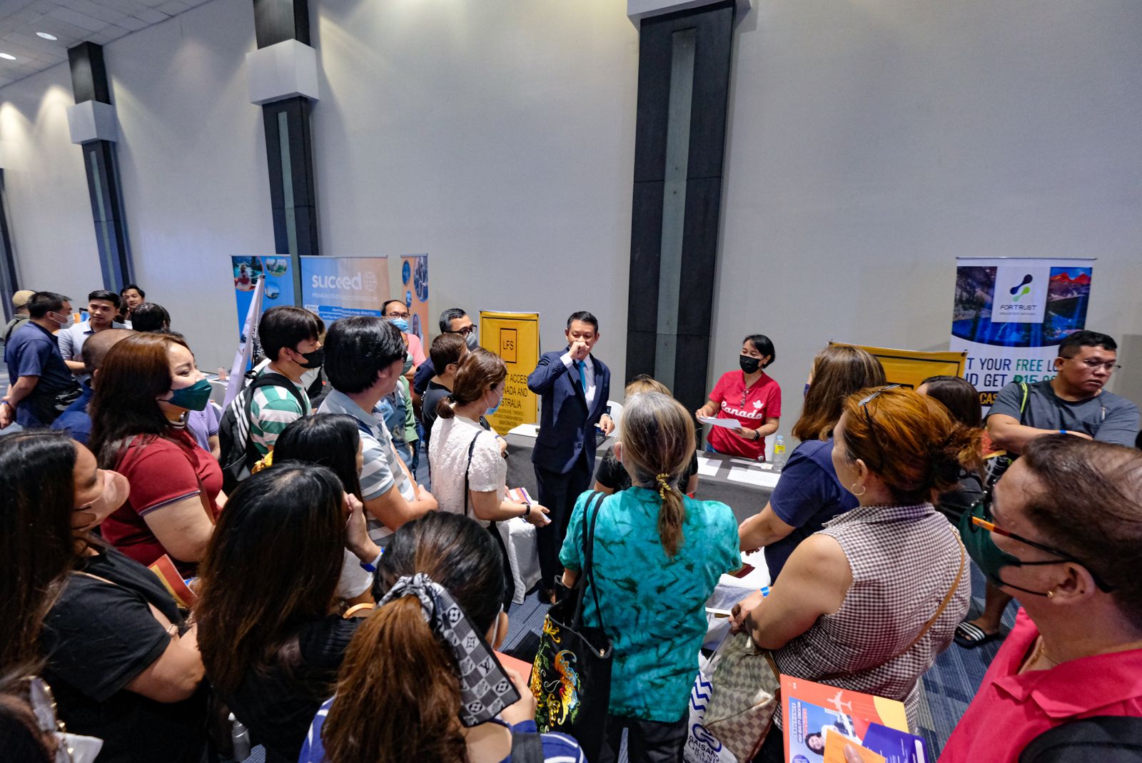 Counsellor Q&A at the booth